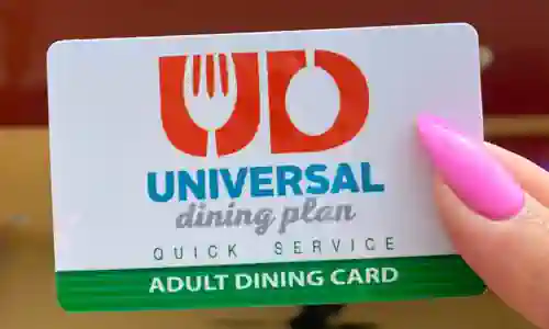 tarjeta de universal dining plan universal orlando