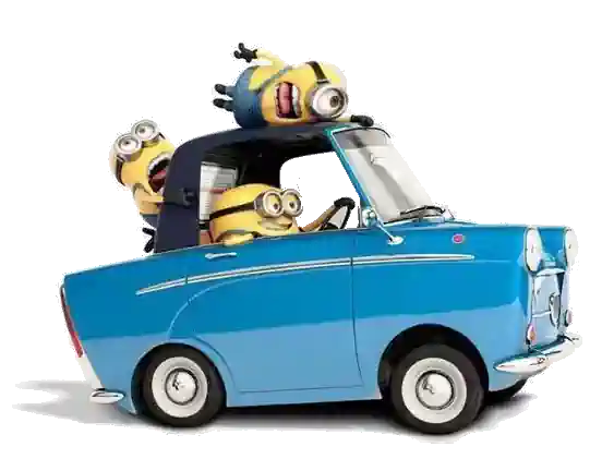 minions auto Rentar un coche, Auto con minions disney world orlando