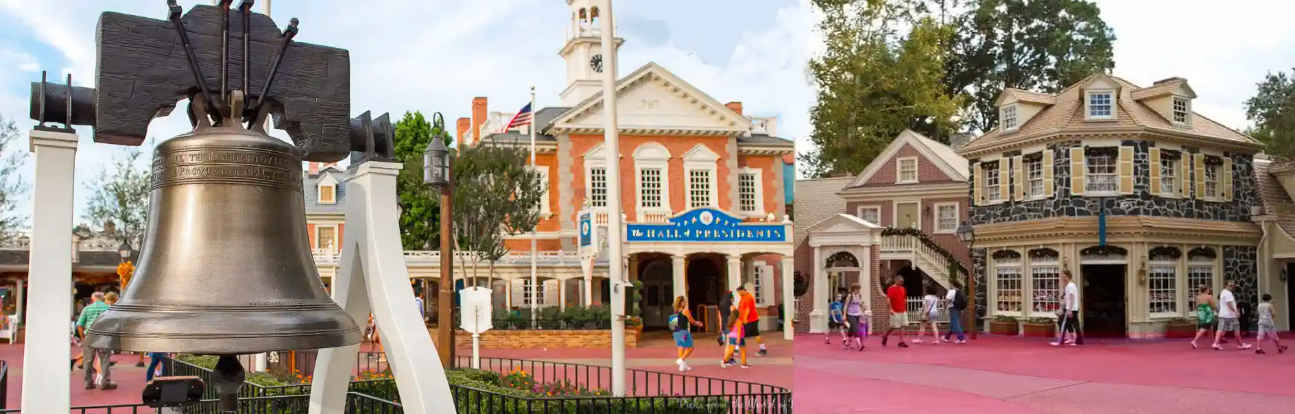 vista liberty square en Disney World magic kingdom Orlando