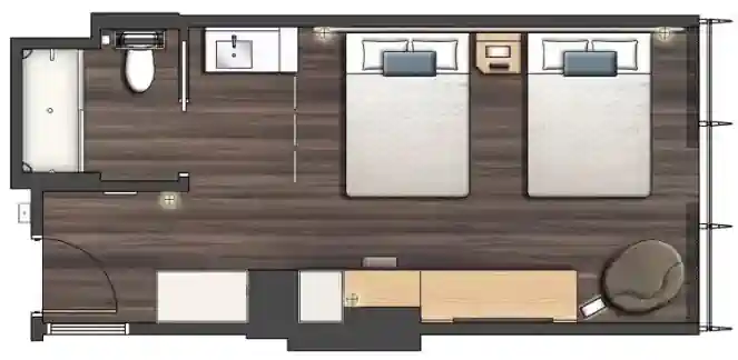 Plano habitacion Aventura Hotel Universal Orlando