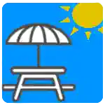icono mesas al aire libre