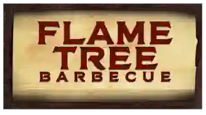 logo restaurante flame tree barbacue animal kingdom